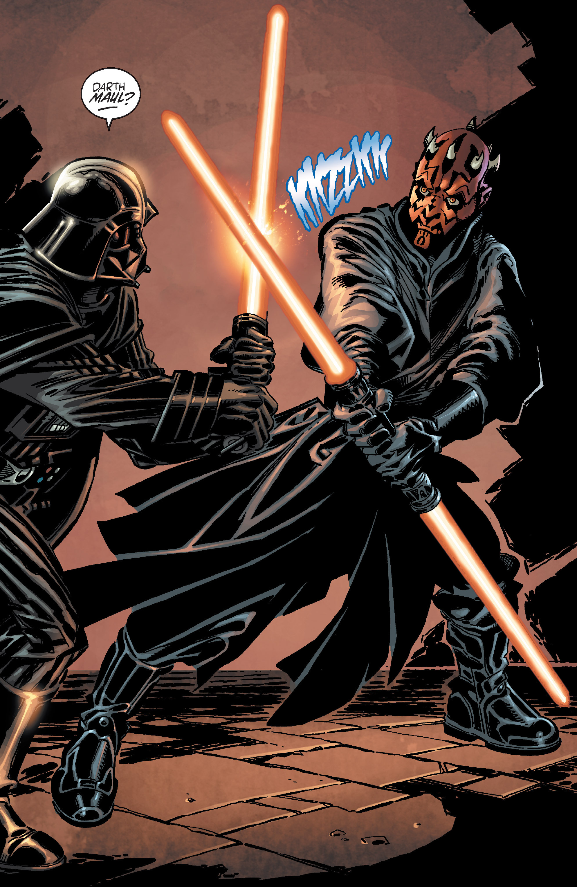 Výsledek obrázku pro darth maul vs darth vader comic
