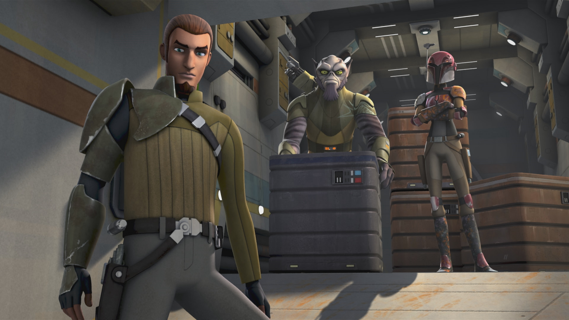 Kanan, the secret Jedi leader of the Rebel group on the Ghost