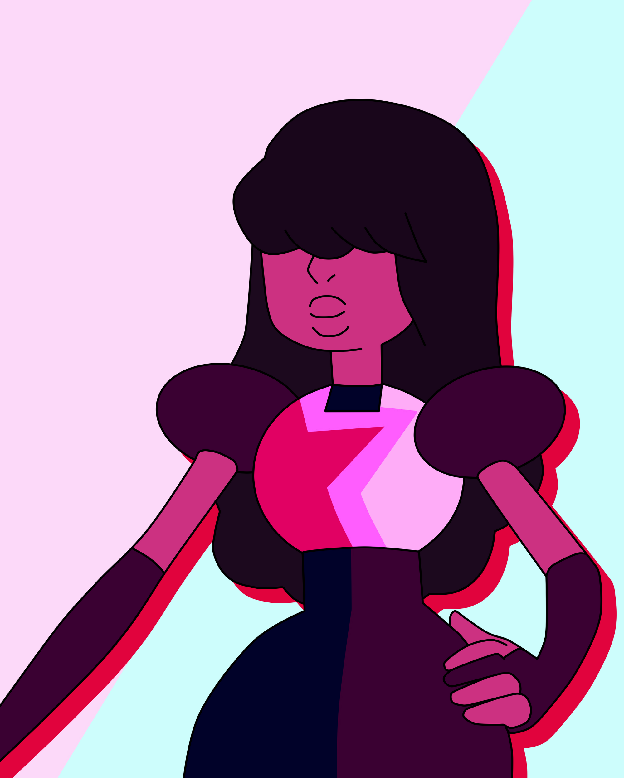 Image - Garnet Sapphire-hair.png | Steven Universe Wiki | Fandom