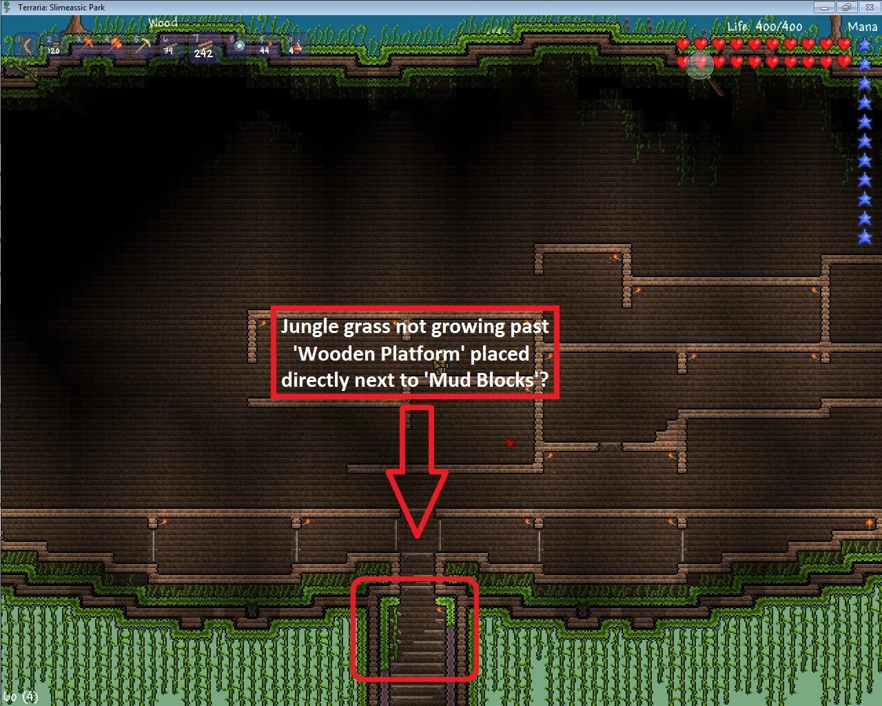 ForumJungle Grass wont grow pas Wooden Platforms? Terraria Wiki
