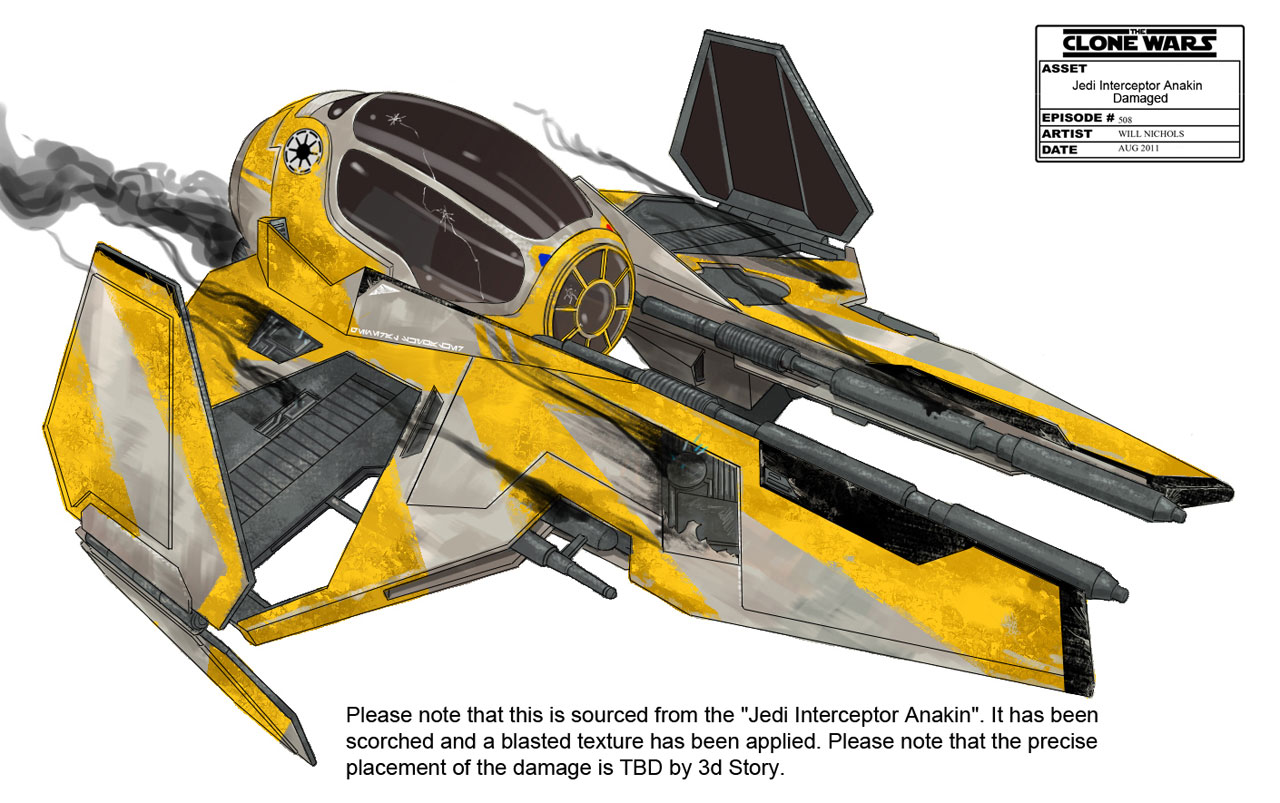 A 6 Republic Interceptor Pre Clone Wars Starfighter