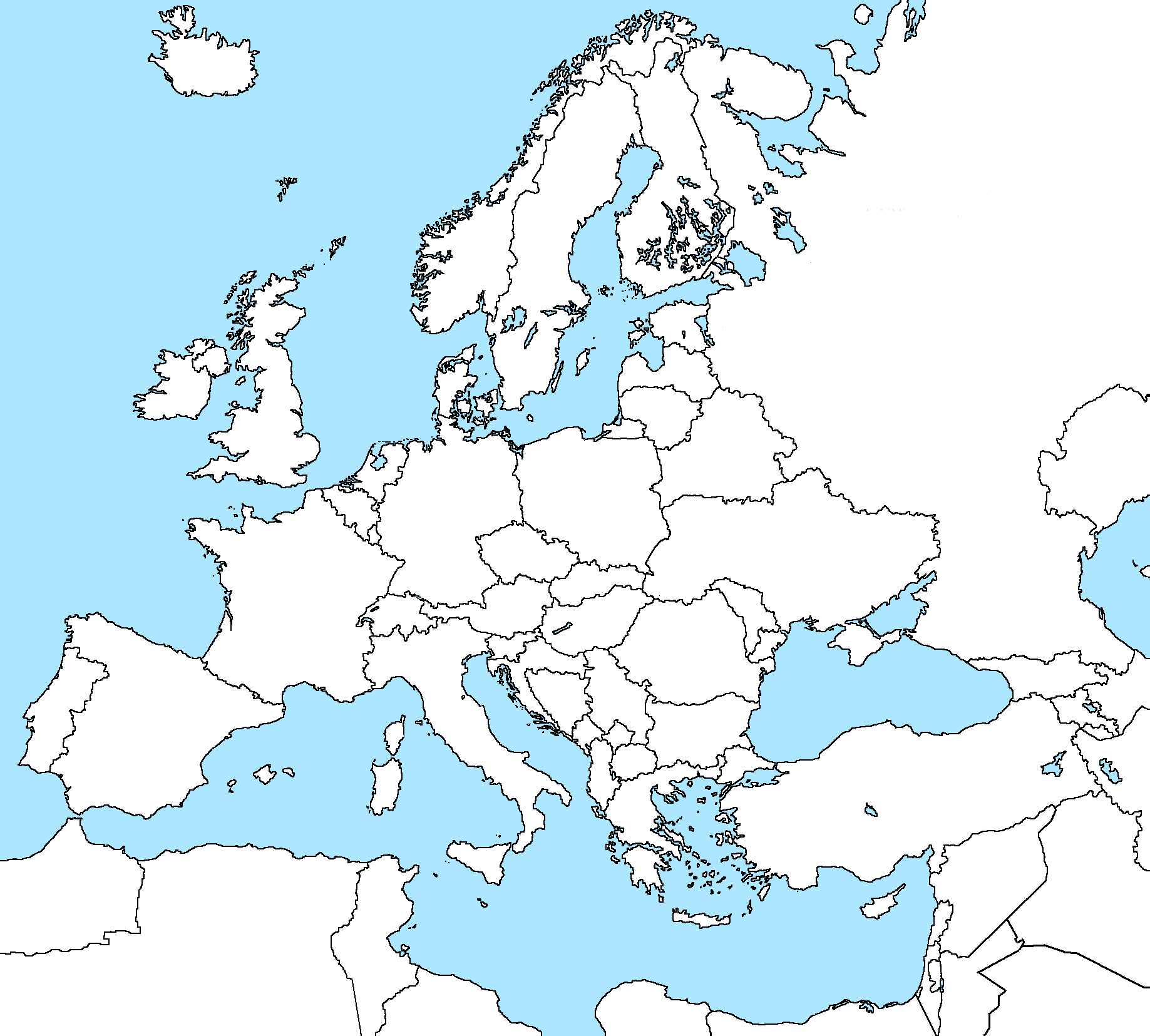 Image - Europe blank.png | TheFutureOfEuropes Wiki ...