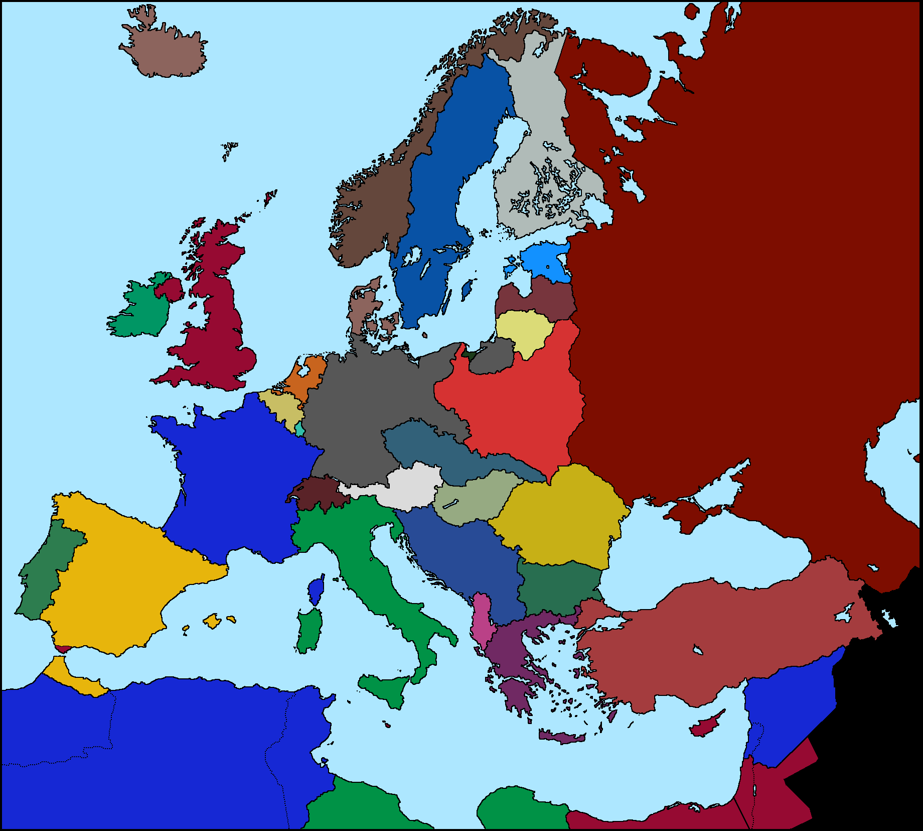 Map Of Europe 1936 | CVFLVBP