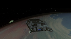 Starcar flying over Rylos