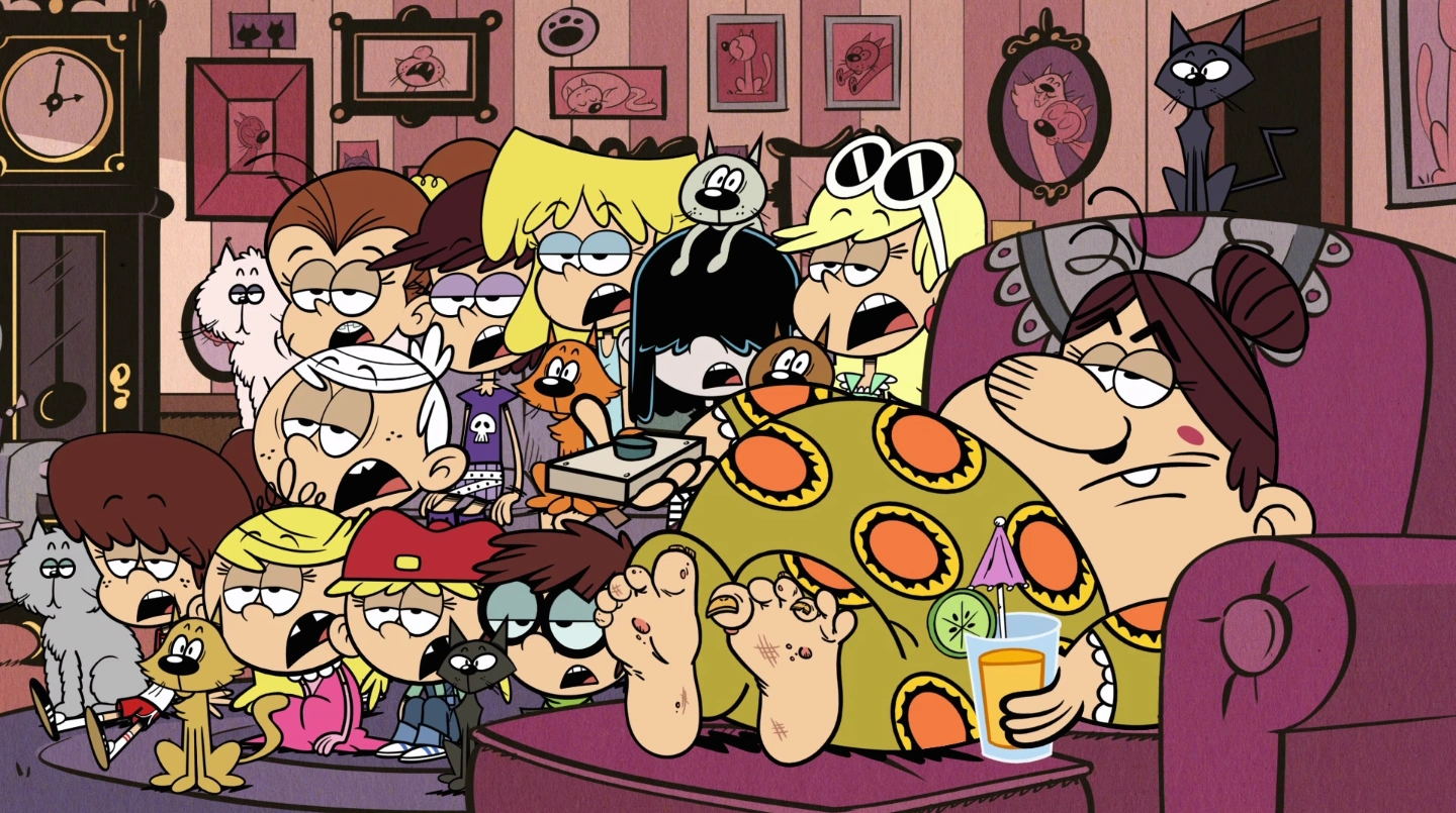 Image S1E14B Loud siblings at Aunt Ruth's house.png The Loud House