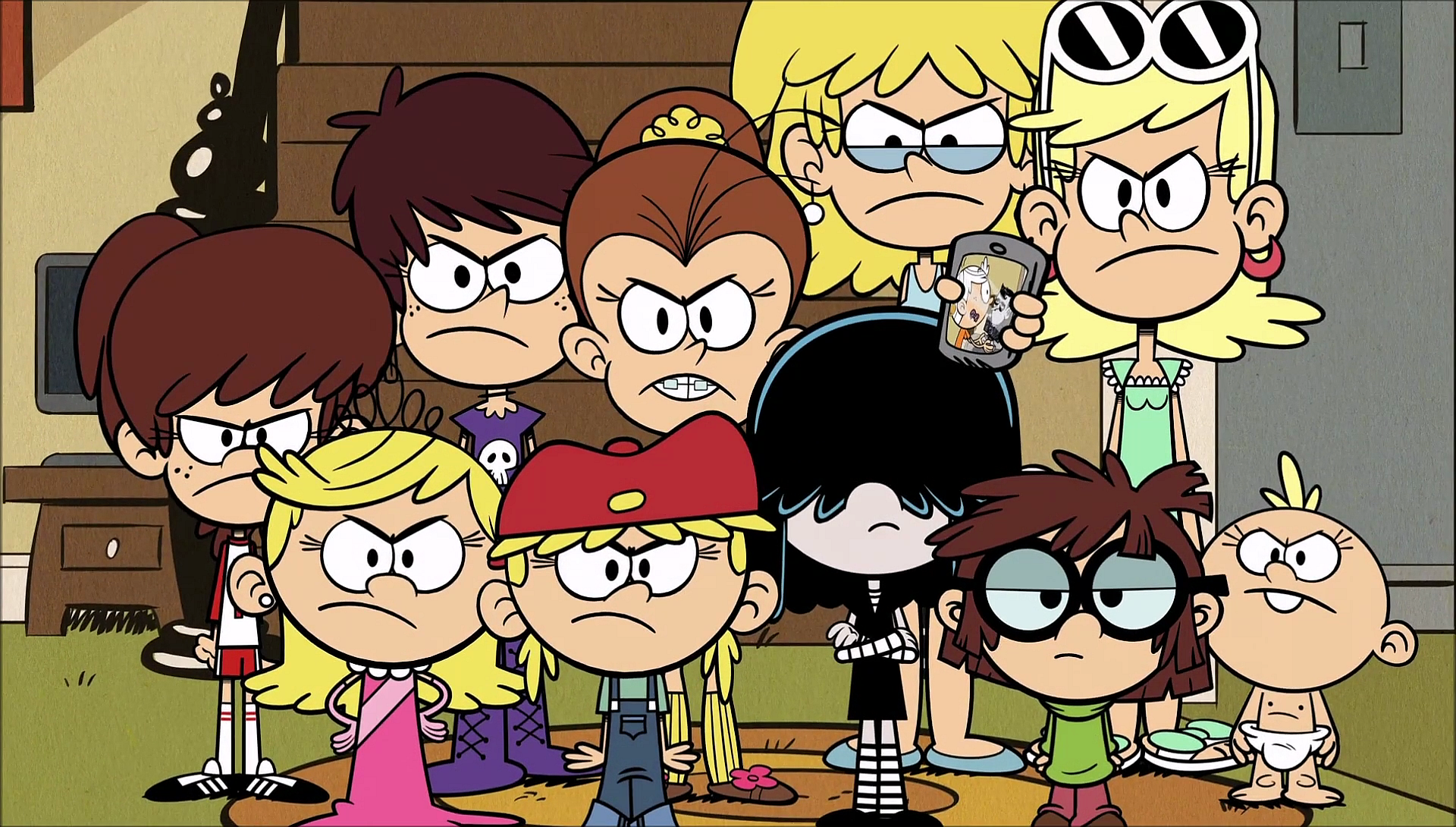 Image S1E02B The Loud sisters are still angry.png The Loud House