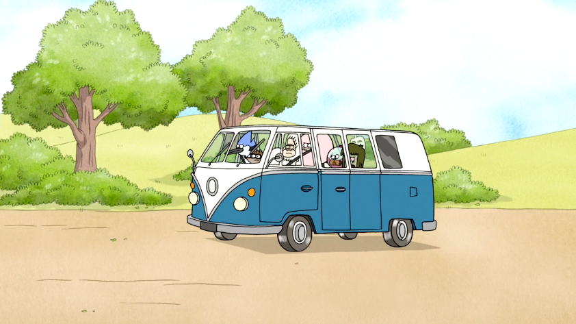 A Mario Kart Style Regular Show Would Be Amazing Regularshow Skips His Van