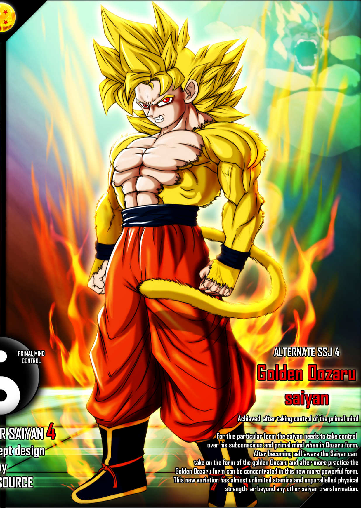 Golden Oozaru Saiyan | Ultra Dragon Ball Wiki | FANDOM Powered By Wikia