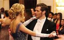Klaus and Caroline dancing