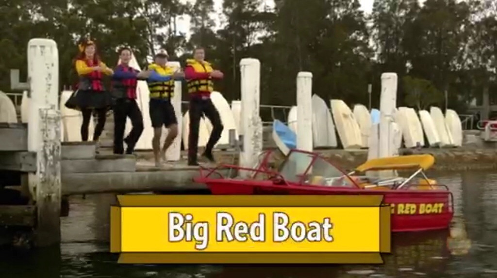 big red boat playset