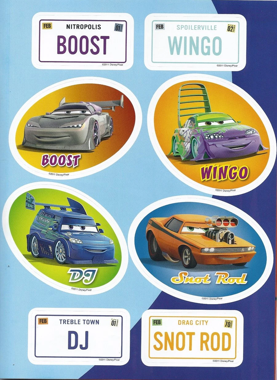 Cars Dj Boost Snot Rod Wingo Song