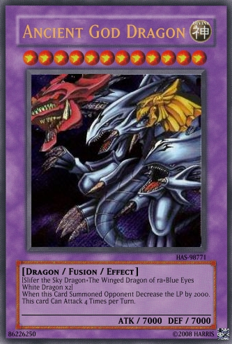 Image - Ancient God Dragon.PNG | Yu-Gi-Oh Card Maker Wiki | Fandom