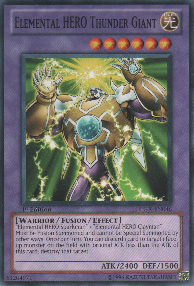 Elemental HERO Thunder Giant | Yu-Gi-Oh! | Fandom powered by Wikia