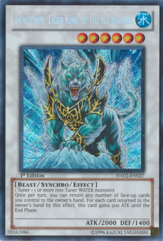 Dewloren, Tiger King of the Ice Barrier | Yu-Gi-Oh! | Fandom powered by