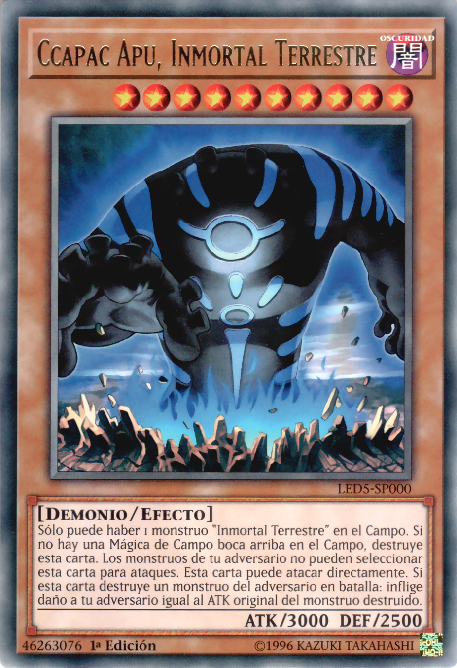 Ccapac Apu, Inmortal Terrestre YuGiOh! Wiki en Español FANDOM
