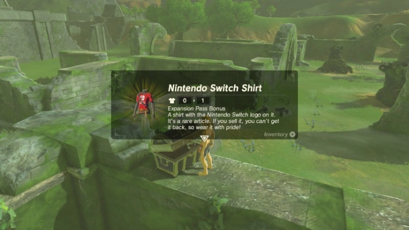 zelda in nintendo switch shirt