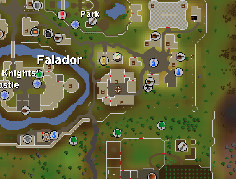 old school runescape map no icons