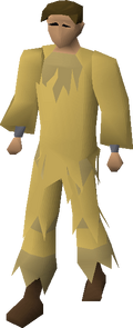 Desert camouflage gear equipped