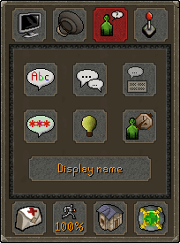 Chat options interface