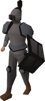 Iron trimmed set (lg) equipped