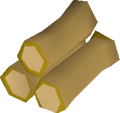 Arctic pine logs detail
