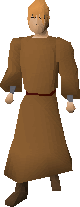 Monk's robes equipped