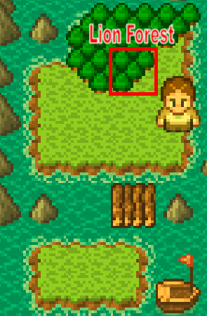 Lion Forest Marker