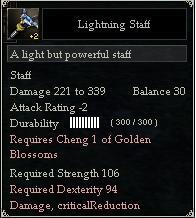 best trait for maelstrom lightning staff