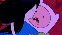 S1e12 Marceline kissing Finn
