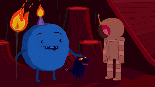 File:S5e32 Cinnamon Bun petting Jake 2.png