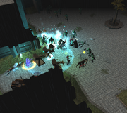 Delberg Castle, Courtyard Battle