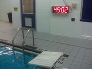 Shaler pool electronic clock