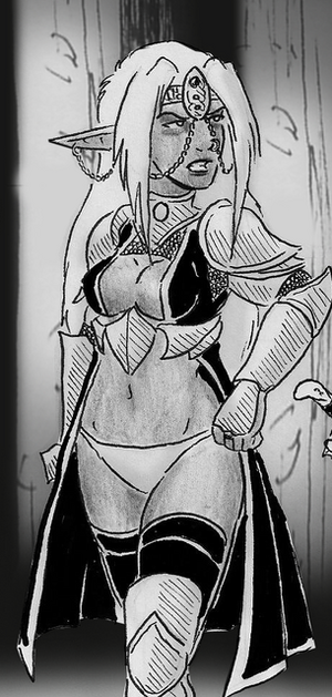 Drow high sorceress crop by shabazik-d2xw3gl