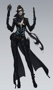Gunslinger concept art female