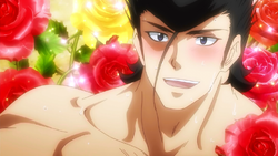 Bulat smiling at Tatsumi