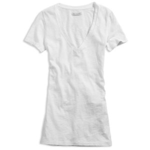 File:White V-Neck shirt.jpg
