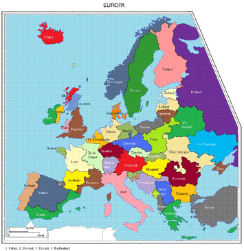De Drie Tijden, Europa in 1957 staatkundig.gif