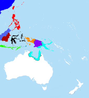 Pceania map