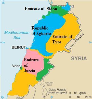 Lebanon's four countries (1983: Doomsday) | Alternative History ...