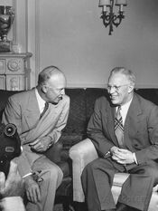 Governor-earl-warren-talking-with-dwight-d-eisenhower-during-the-convention