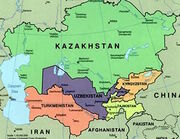 Central asia map