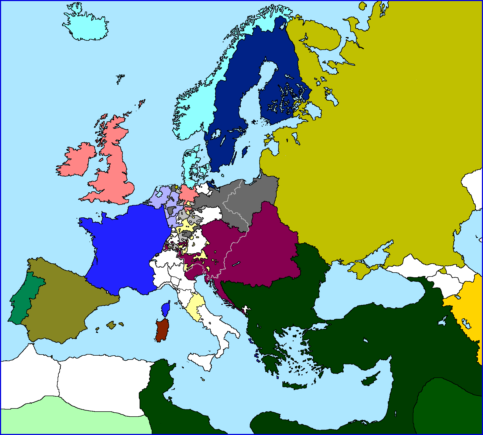 Image Map of Europe 1802 (Vive la Révolution!).png Alternative