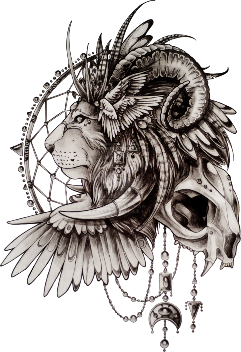 Image - Sword-In-Crowned-Skull-Tattoo-Print-11.png ...