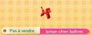 Lampe-chien ballons