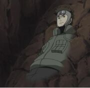 Tenzo hiding in rocks