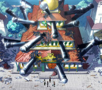 Guild after Gajeel's attck