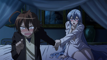 Esdeath Grabs Tatsumi's Hand