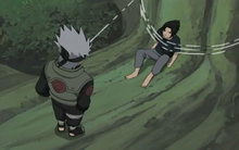 Kakashi lecturing Sasuke