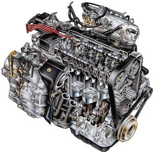 Honda engine cut away
