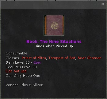 Book the nine situations